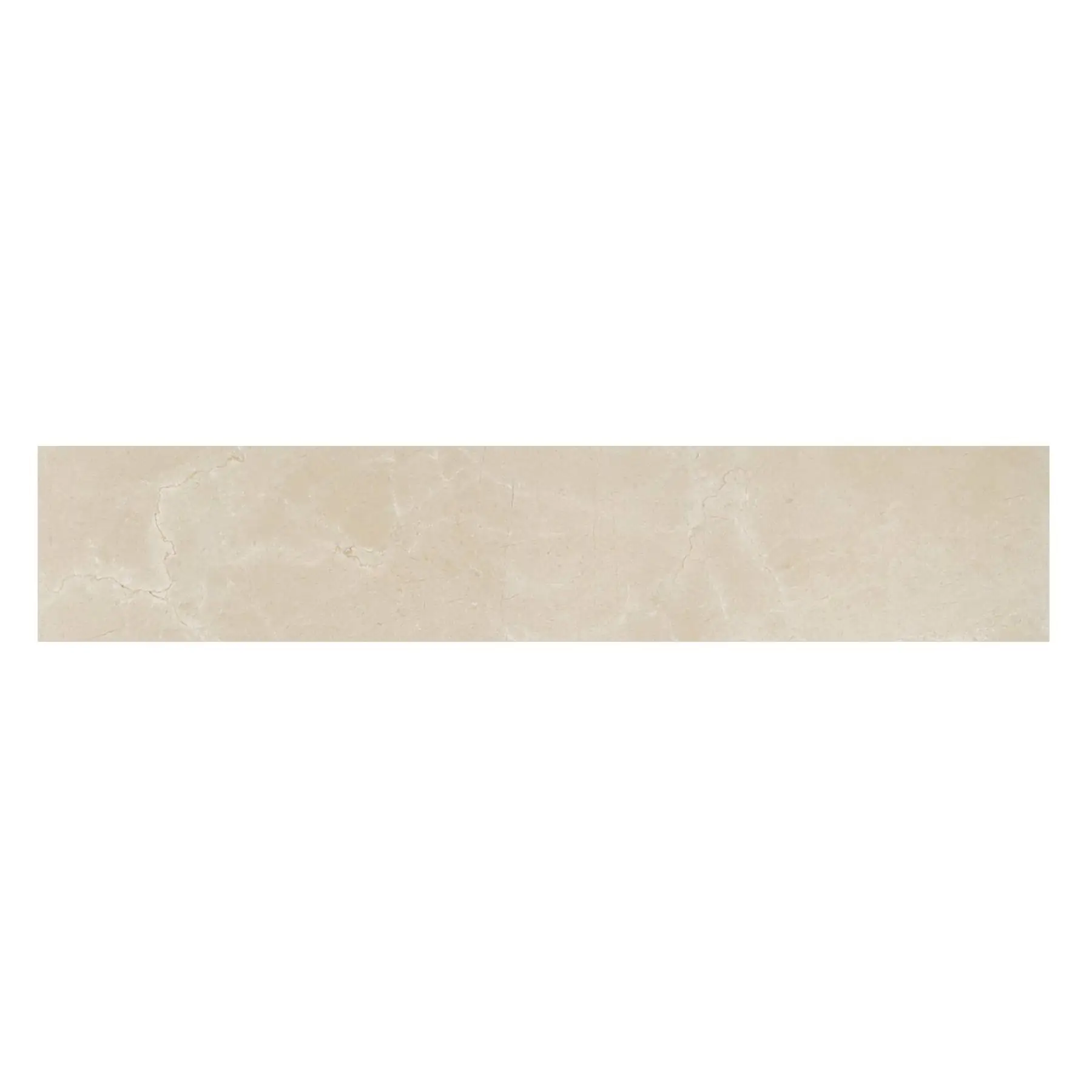 Rodapé Porcelanato Natural Borda Reta Crema Sicilia Bege 15x80cm Portobello