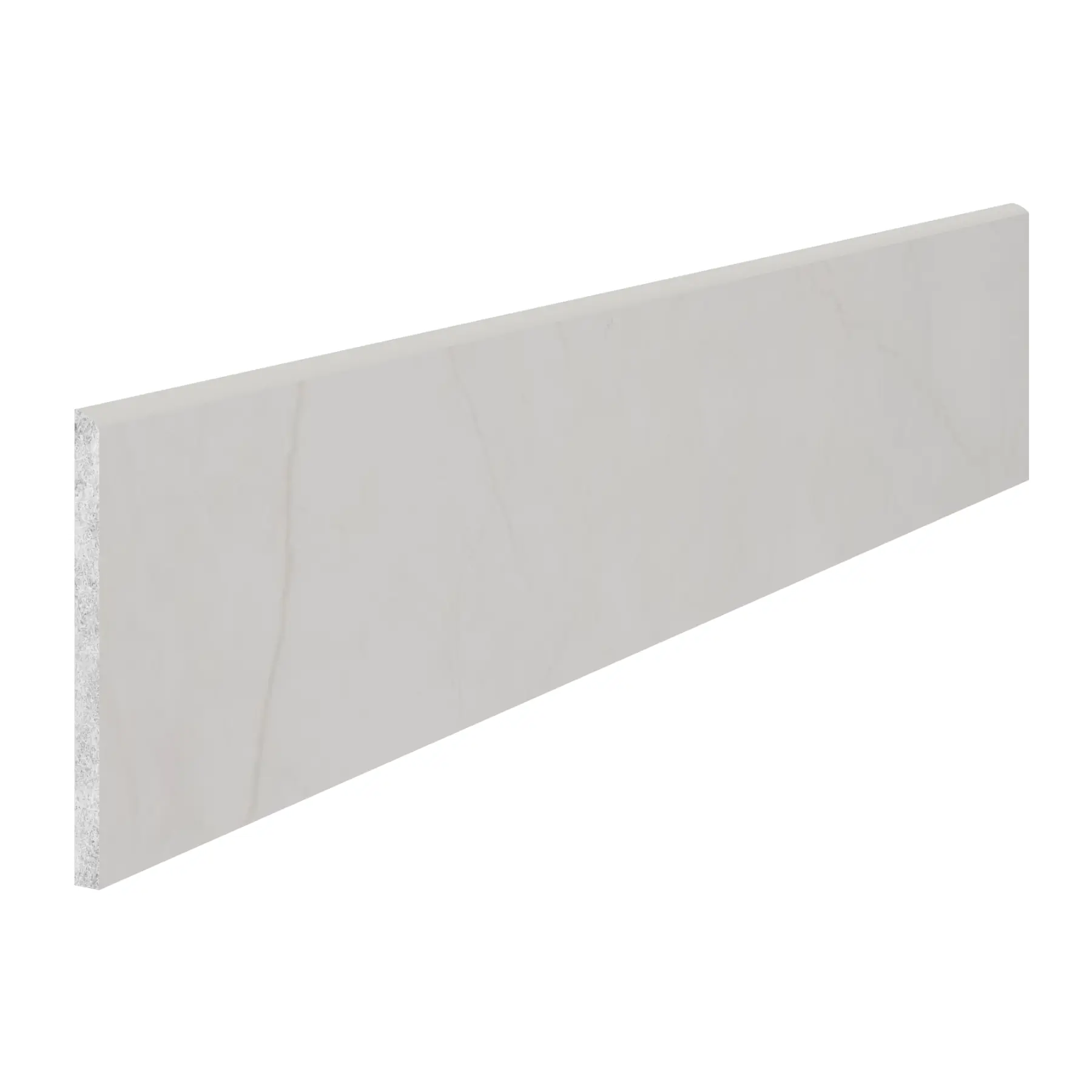 Rodapé Porcelanato Natural Borda Reta Spezia Bianco 15x80cm Portobello