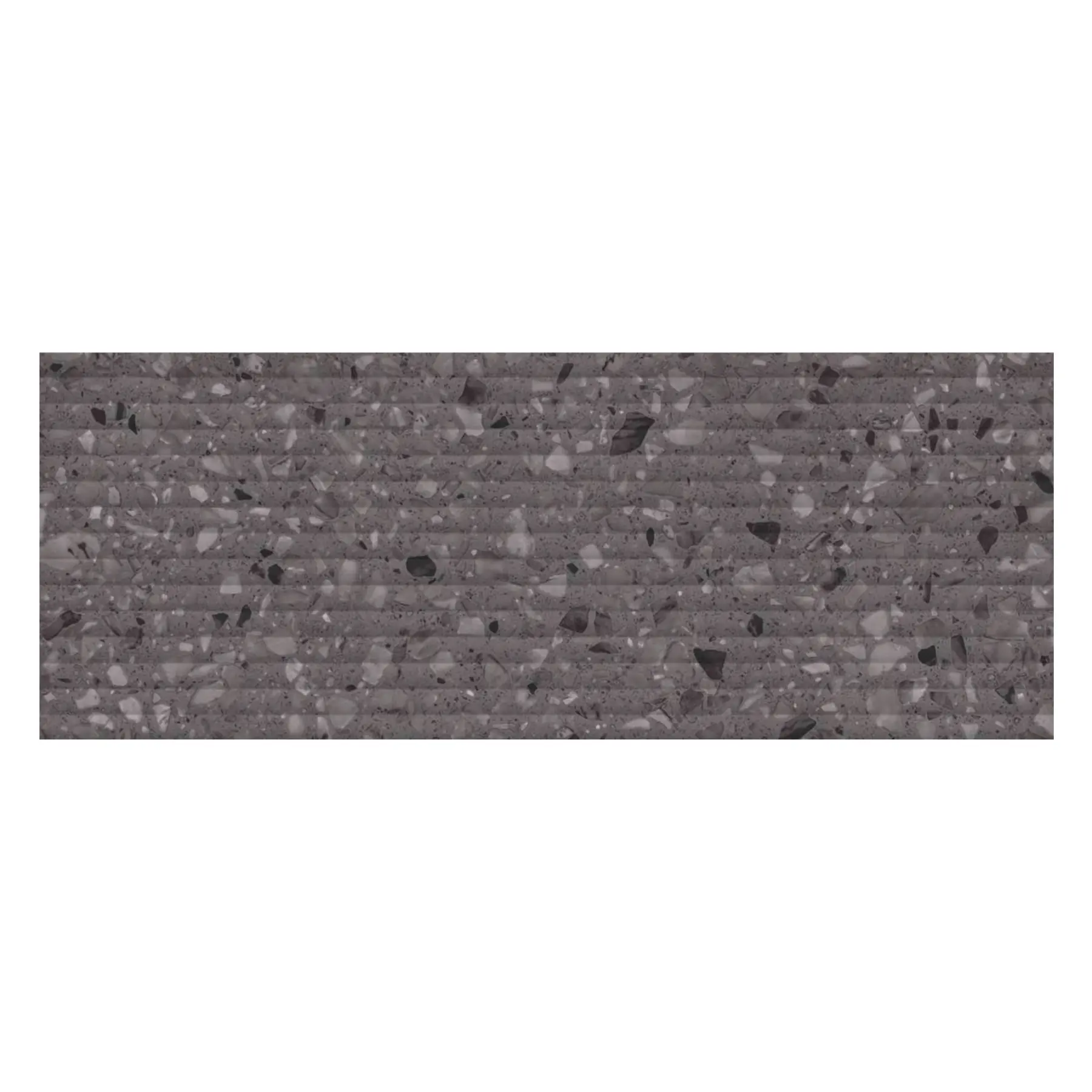 Revestimento de Parede Interno Pedra Fosco 45x120cm Borda Reta Samba Rock Graphite Arch Portobello