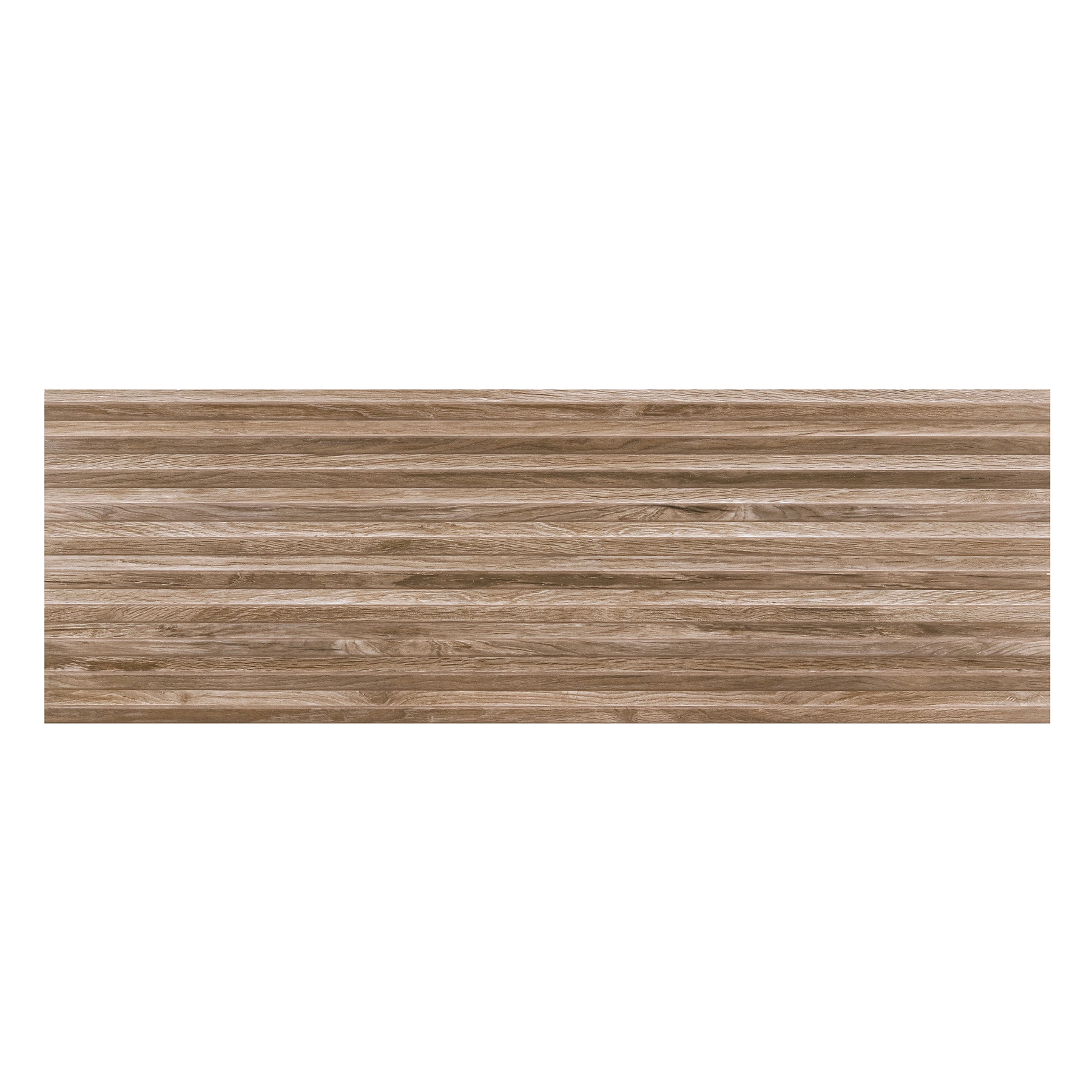 Revestimento de Parede Interno Amadeirado Acetinado 30x90cm Borda Reta Canela Decor Ripado Portobello