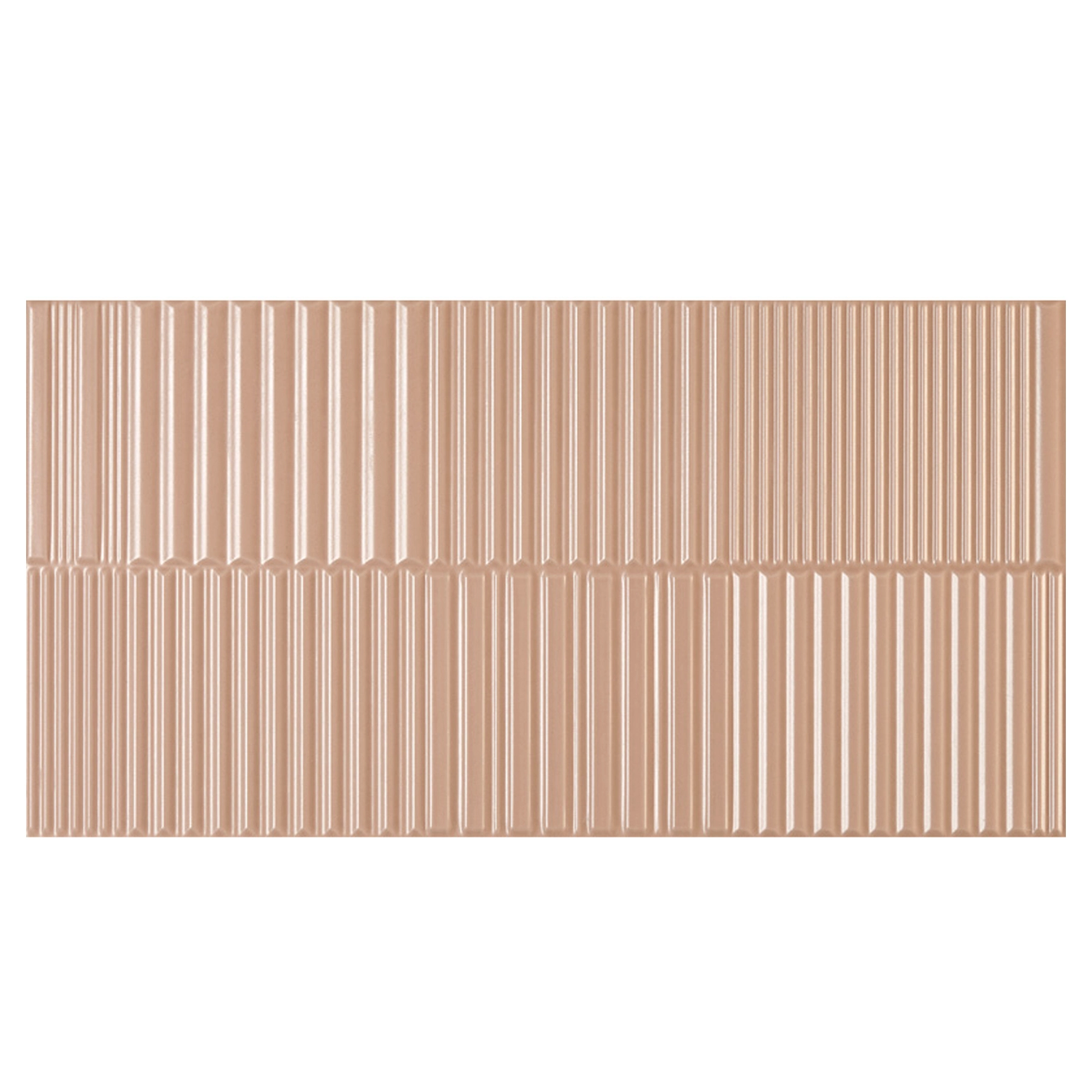 Revestimento de Parede Interno Relevo Acetinado 30x90cm Borda Reta Old Rose Groove Portobello