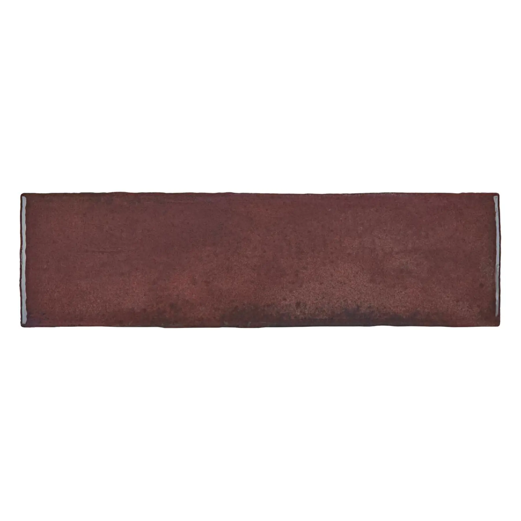 Revestimento de Parede Interno e Externo Tijolinho Brilhante 6,5x23cm Borda Arredondada Artfact Marsala Portobello