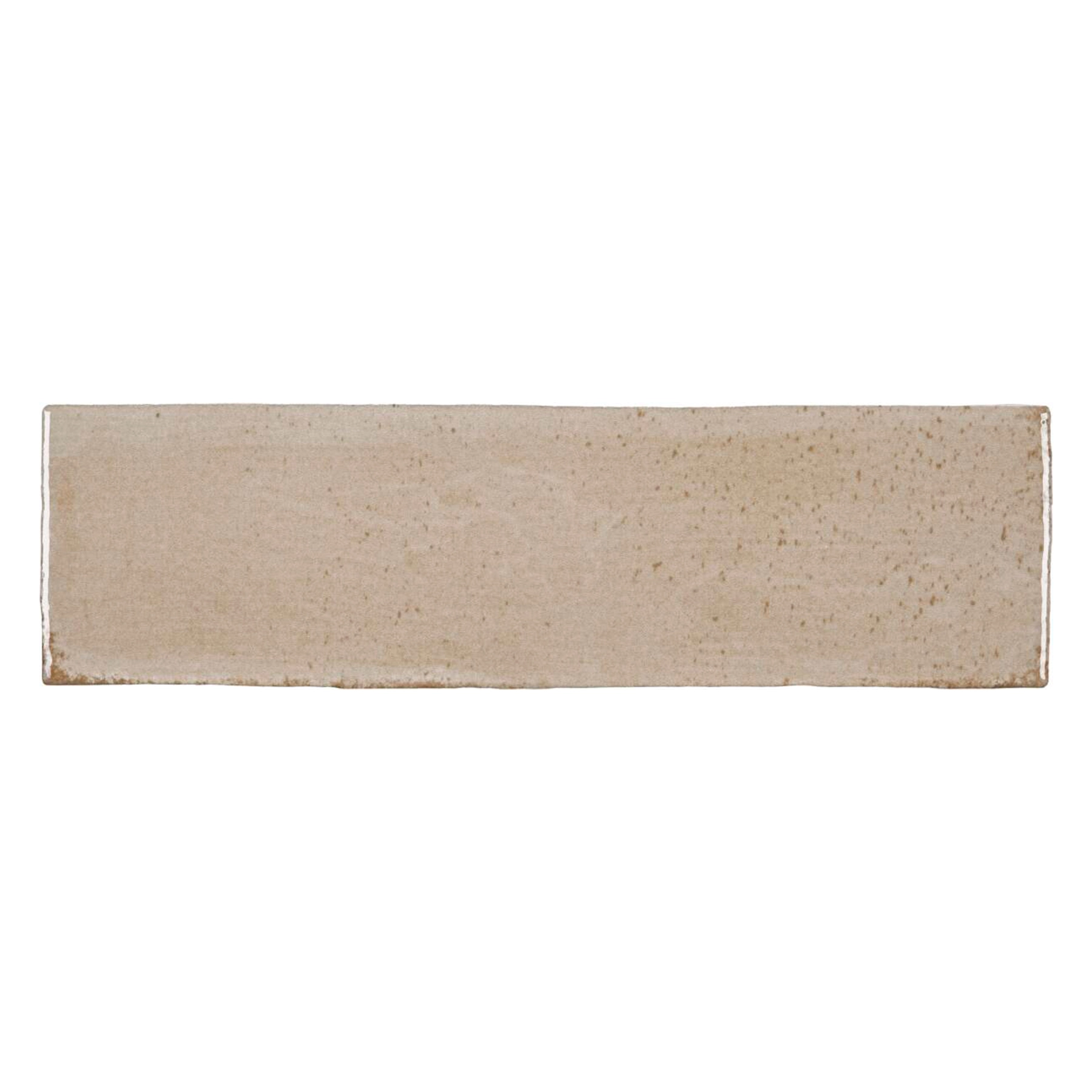 Revestimento de Parede Interno Tijolinho Brilhante 6,5x23cm Borda Arredondada Artfact Straw Portobello