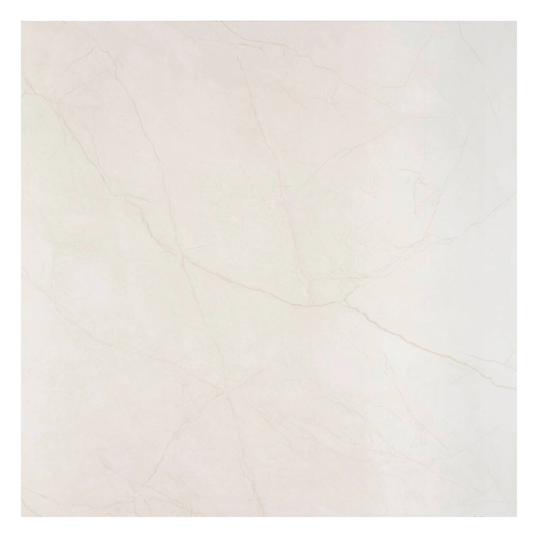 Porcelanato Marmorizado Acetinado Borda Reta Interno 80x80cm Spezia Bianco Portobello