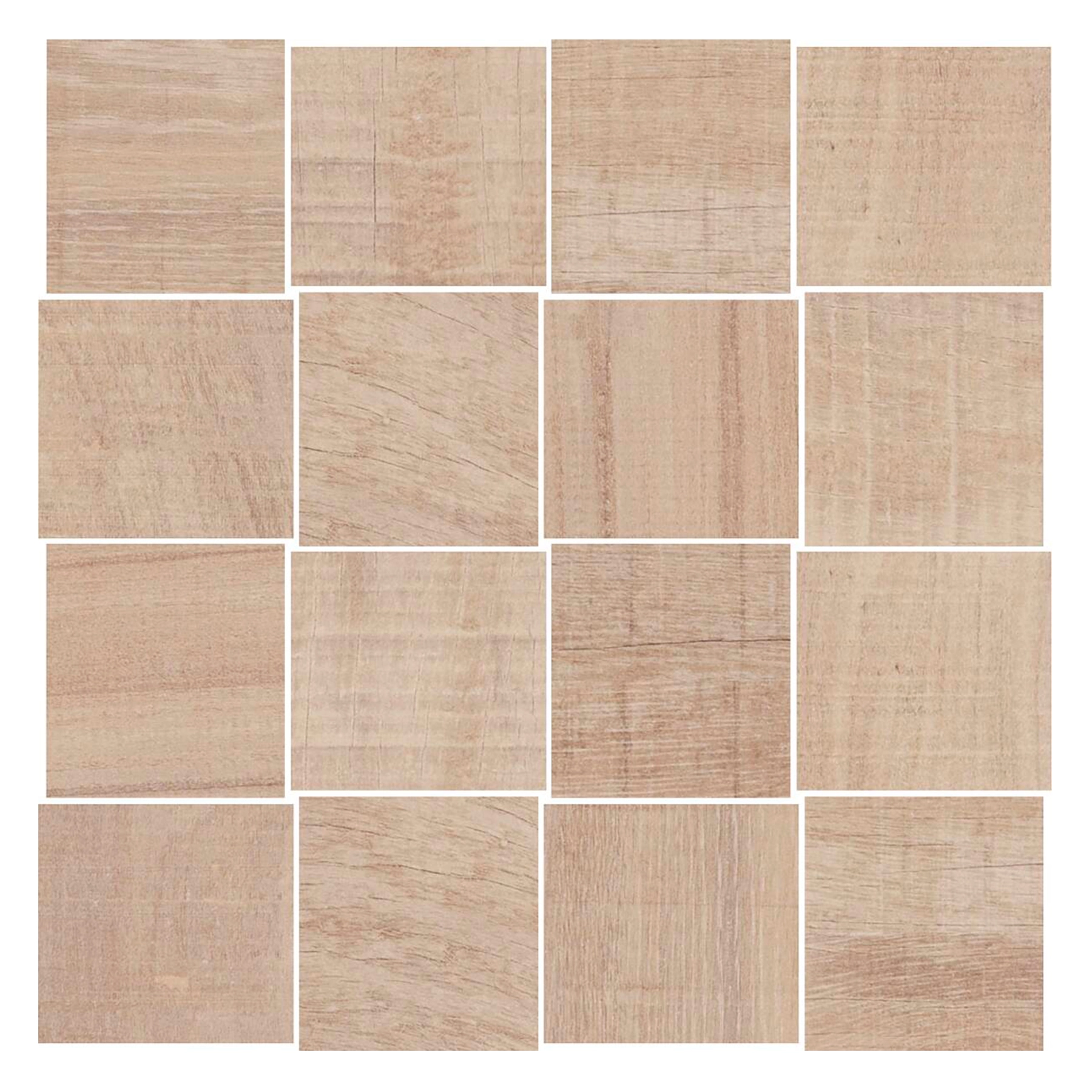 Revestimento de Parede Interno Amadeirado Acetinado 30x30cm Borda Reta Basket Arca Nordic Portobello