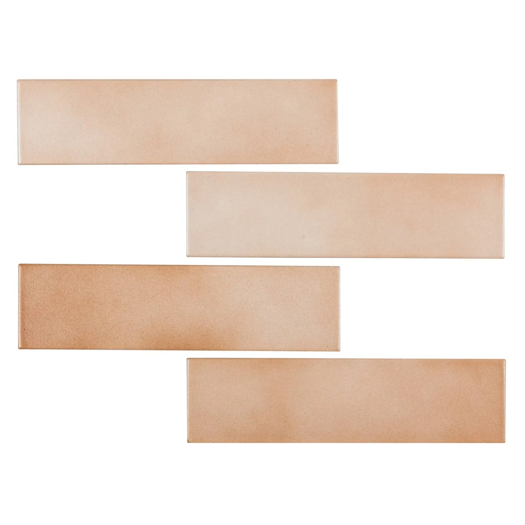 Revestimento para Fachada Tijolinho Acetinado 7x26cm Borda Plana Brick Gold Assim Telado Portobello