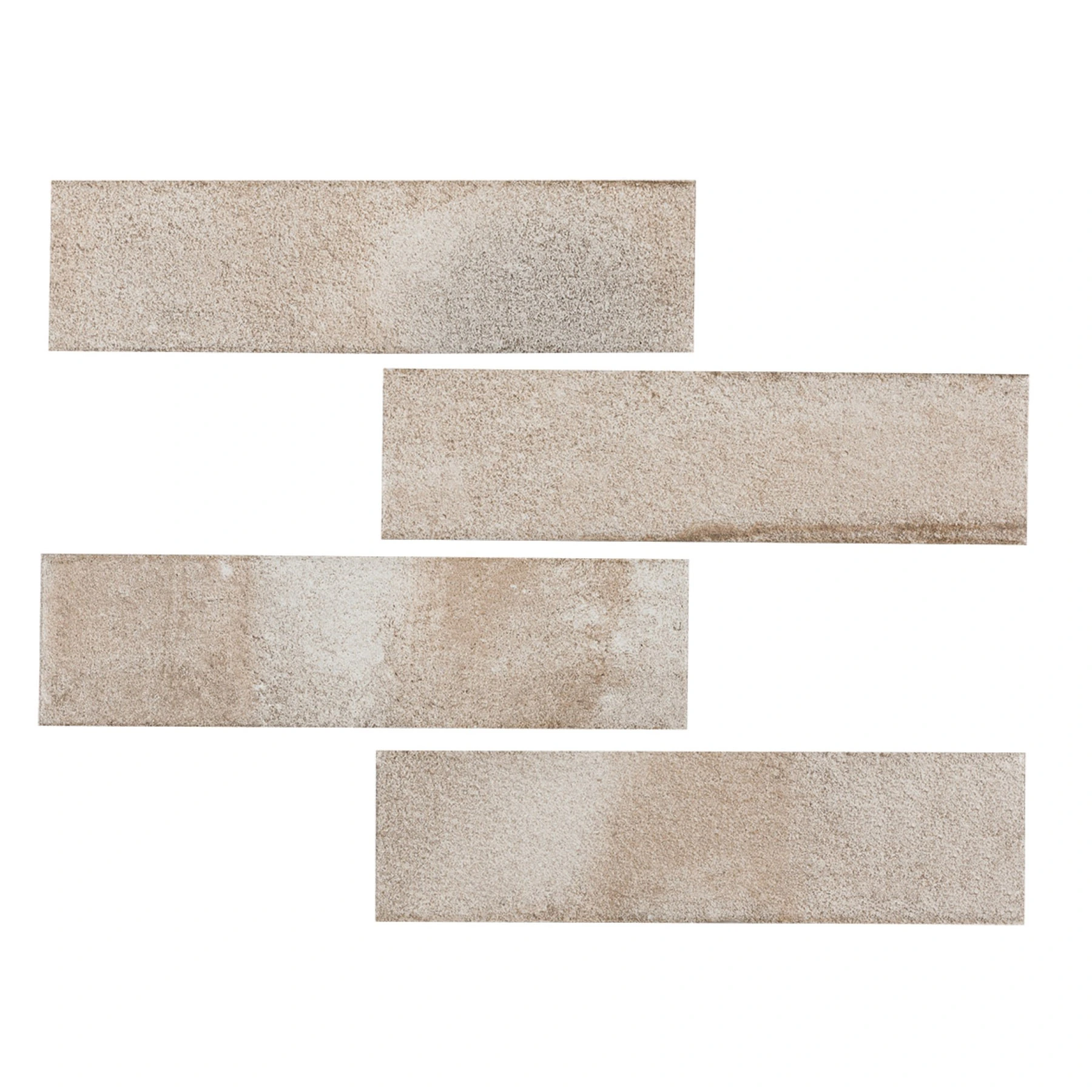 Revestimento para Fachada Tijolinho Fosco 7x26cm Borda Arredondada All Bricks Yorkshire Light Portobello