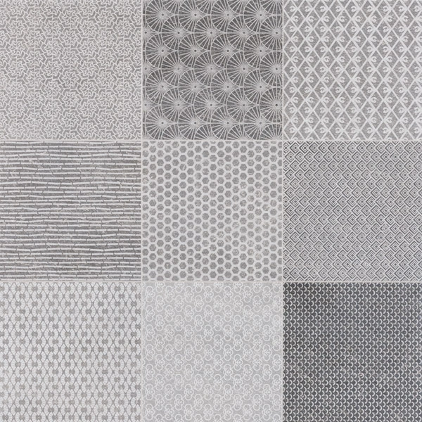Porcelanato Interno Decorado Esmaltado Borda Reta Zen Cement 60x60cm Portobello