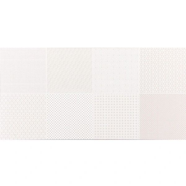 Revestimento para Parede Brilhante Borda Reta Flora Branco 30x60cm Portobello