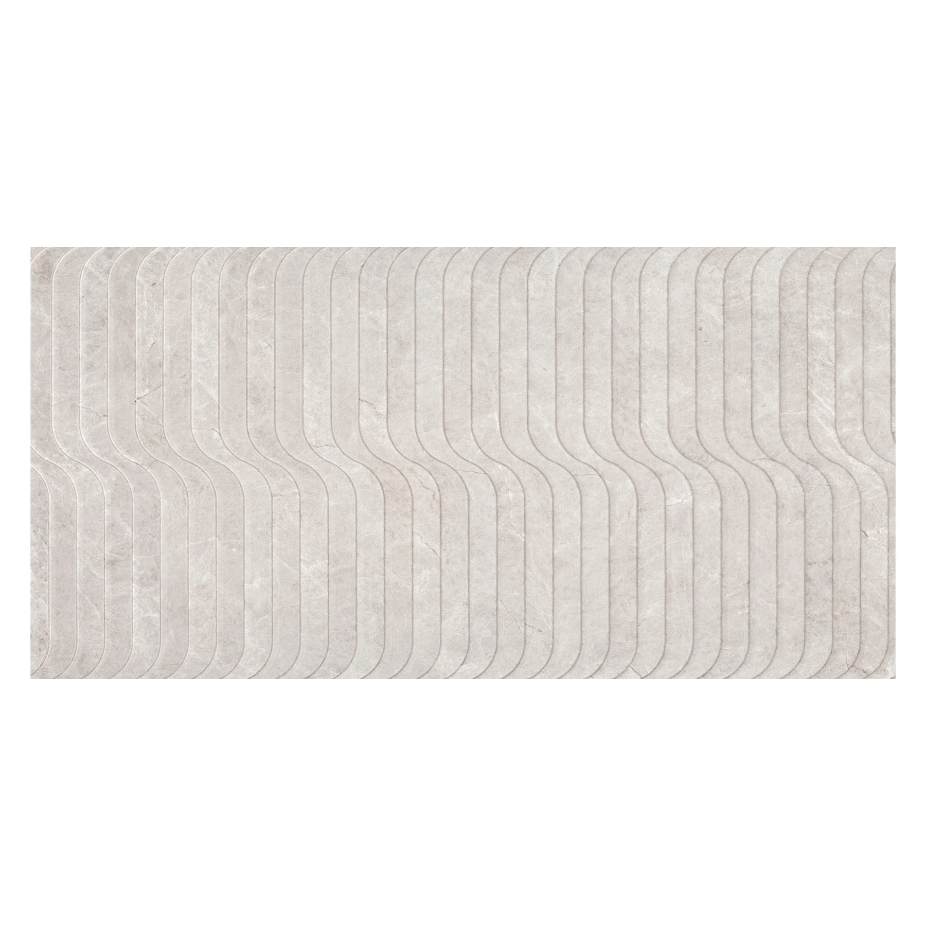Revestimento de Parede Interno Marmorizado Acetinado 60x120cm Borda Reta Moonlight Off White Portobello