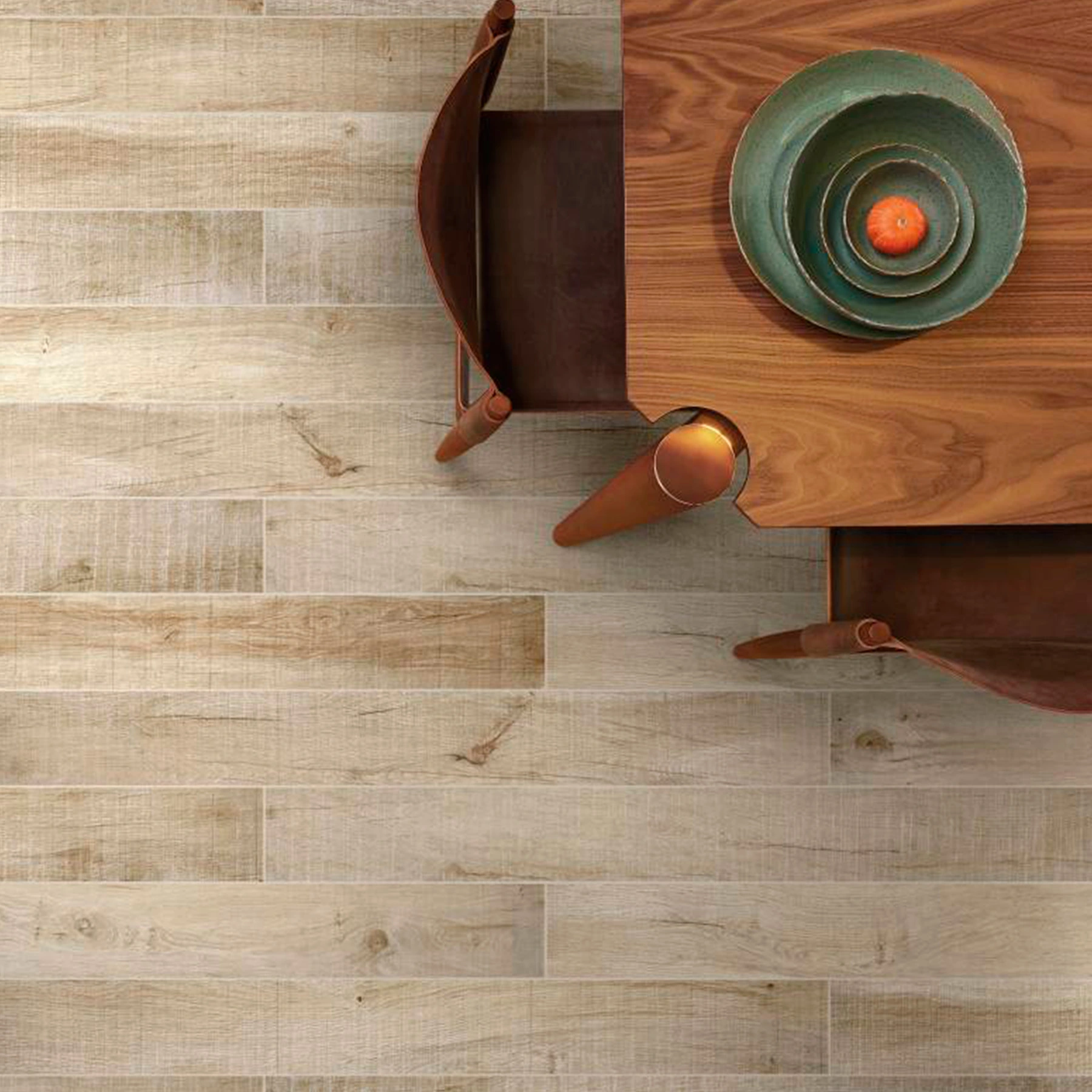 Porcelanato Amadeirado Acetinado Borda Reta Interno 11x120cm Maori Nut Portobello