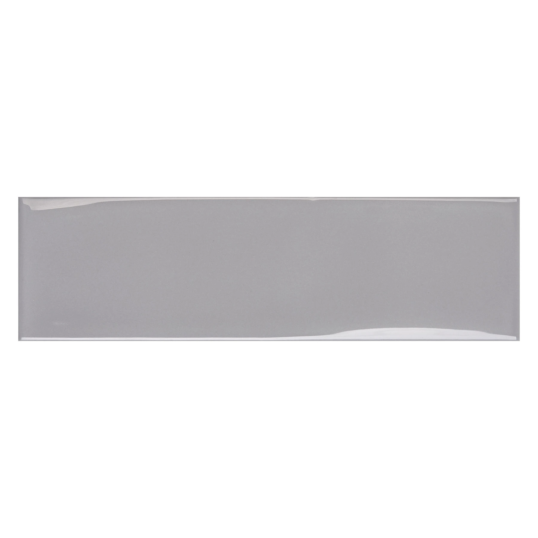 Revestimento de Parede Interno Monocolor Brilhante 7x24cm Borda Arredondada Vivant Fumme Portobello