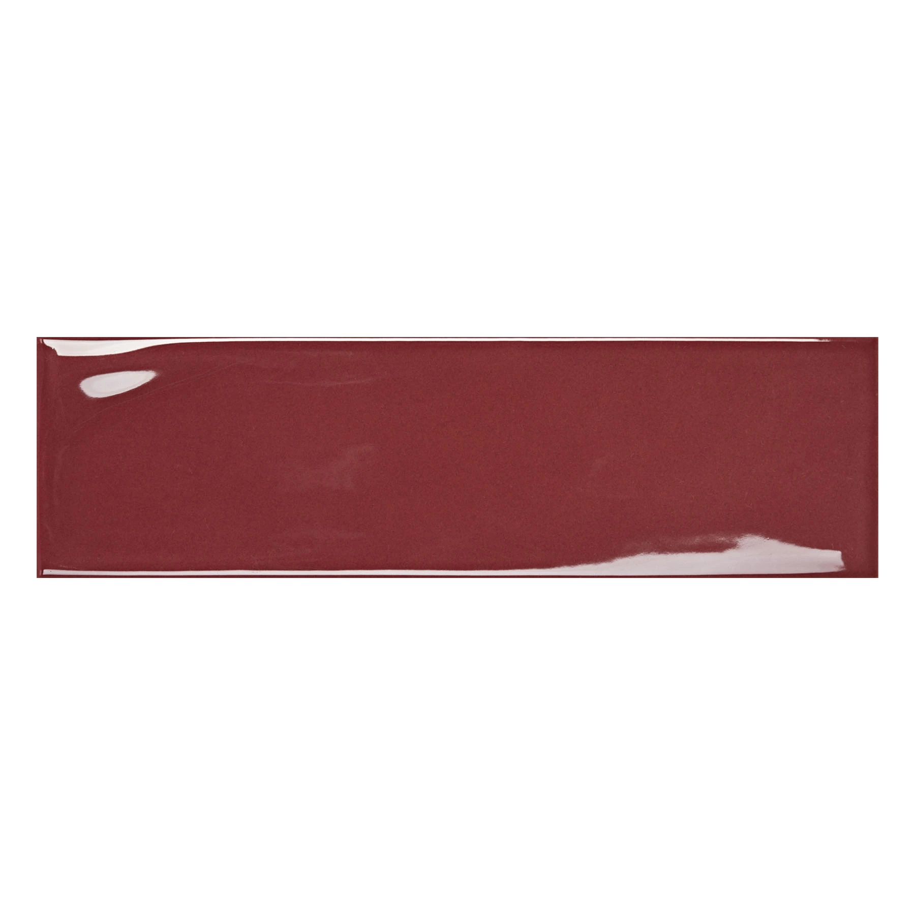 Revestimento de Parede Interno Monocolor Brilhante 7x24cm Borda Arredondada Vivant Magenta Portobello