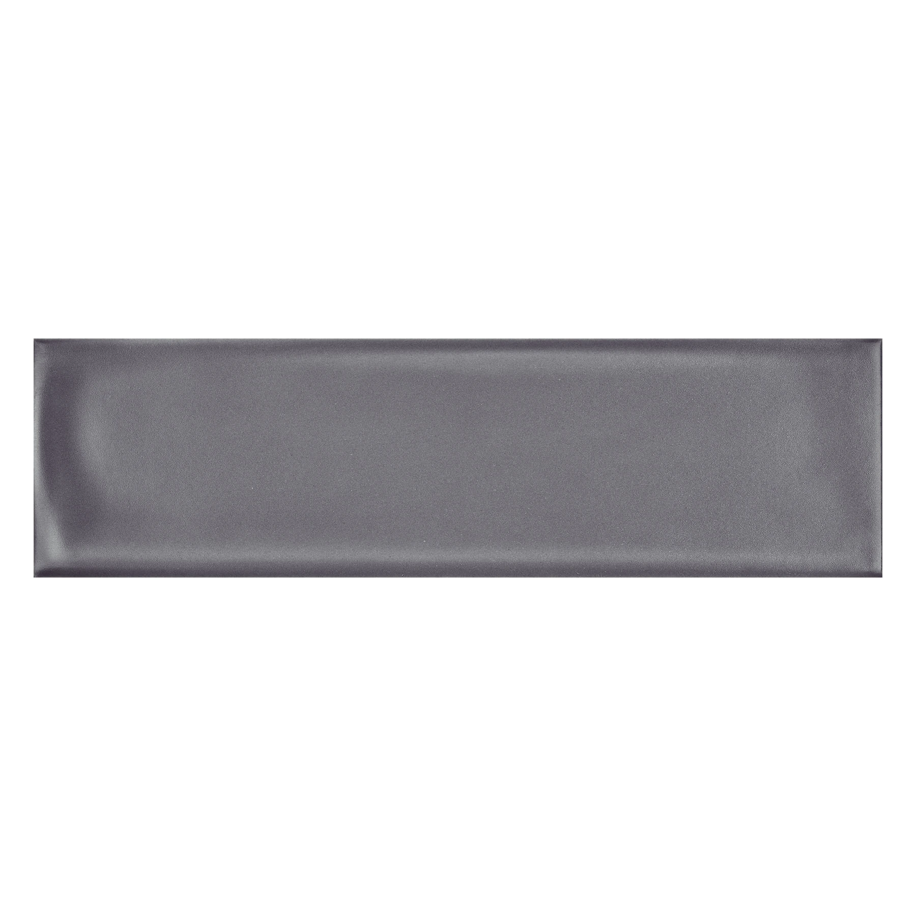 Revestimento de Parede Interno Monocolor Acetinado 7x24cm Borda Arredondada Vivant Gris Portobello