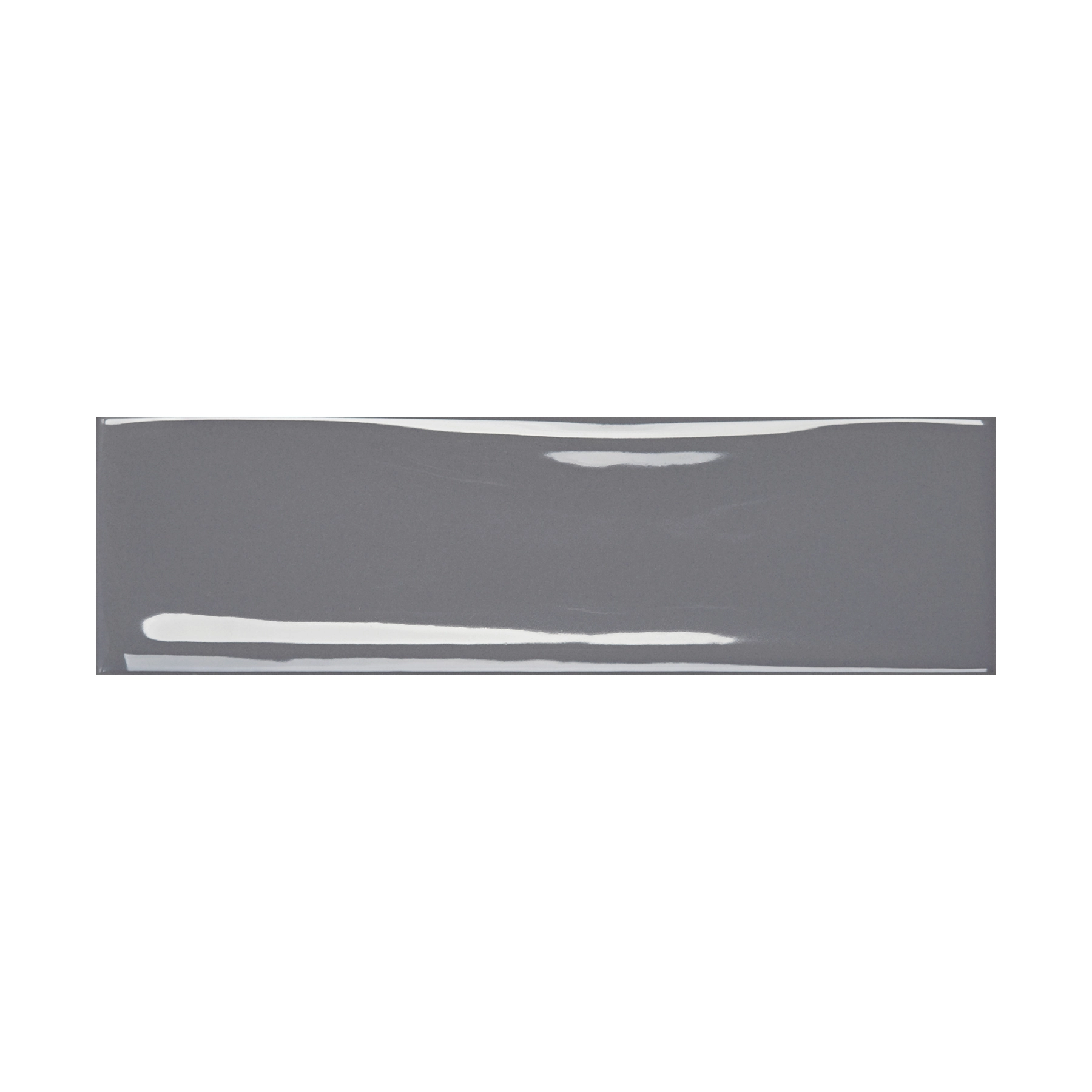Revestimento de Parede Interno Monocolor Brilhante 7x24cm Borda Arredondada Vivant Gris Portobello