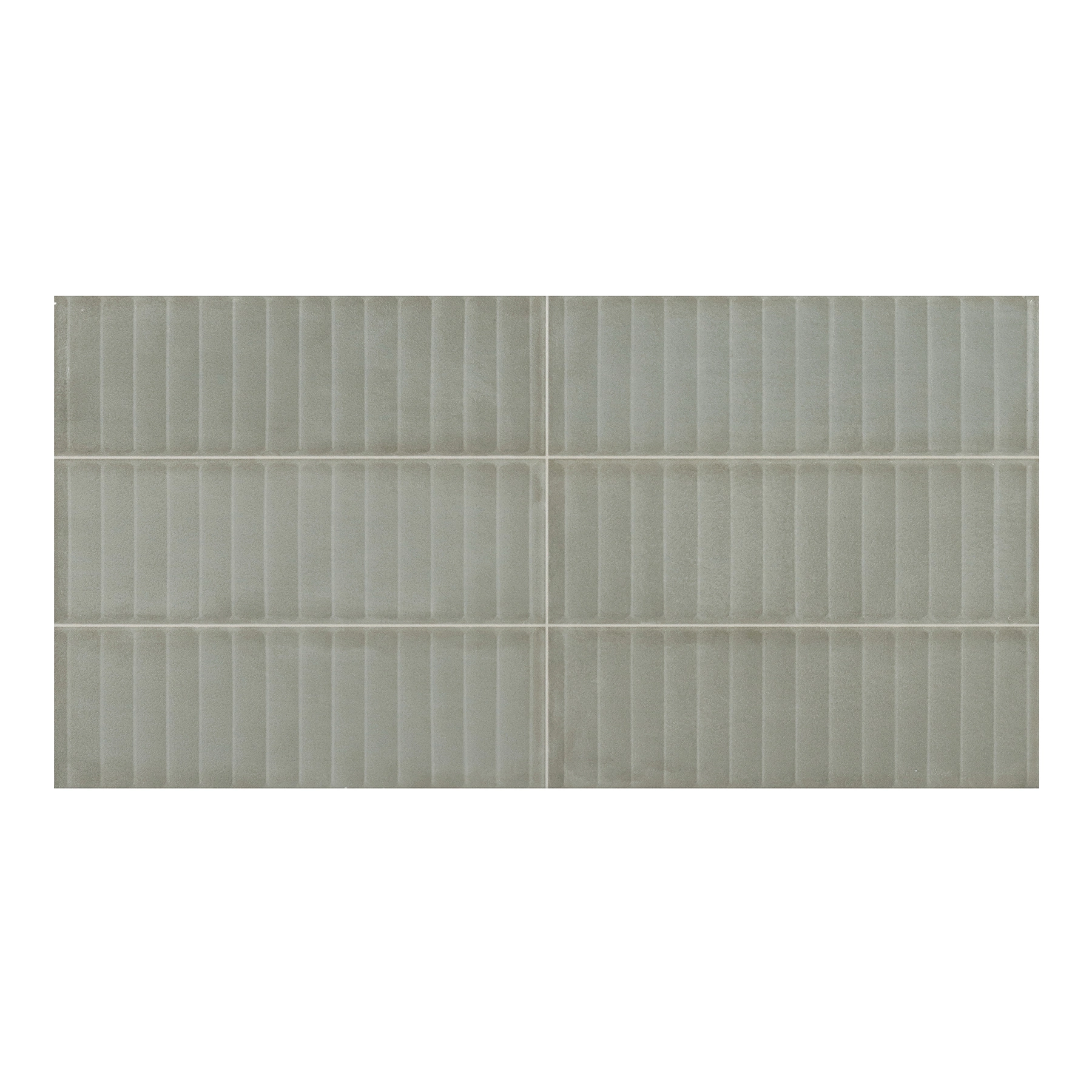 Revestimento de Parede Interno Monocolor Brilhante 30x60cm Borda Reta Verre Ondulé Vert Portobello