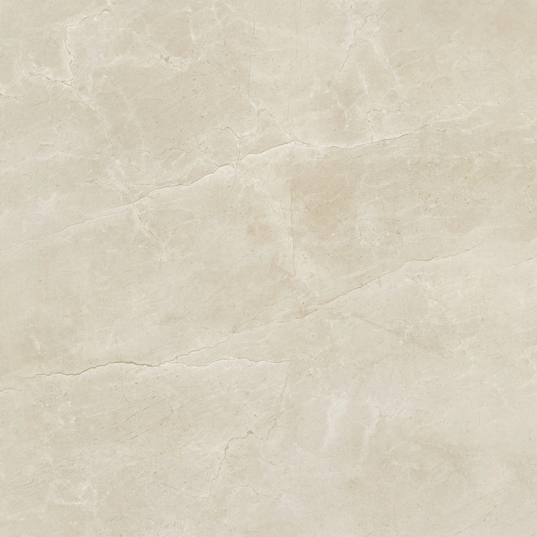 Porcelanato Marmorizado Polido Borda Reta Interno 80x80cm Crema Sicilia Portobello