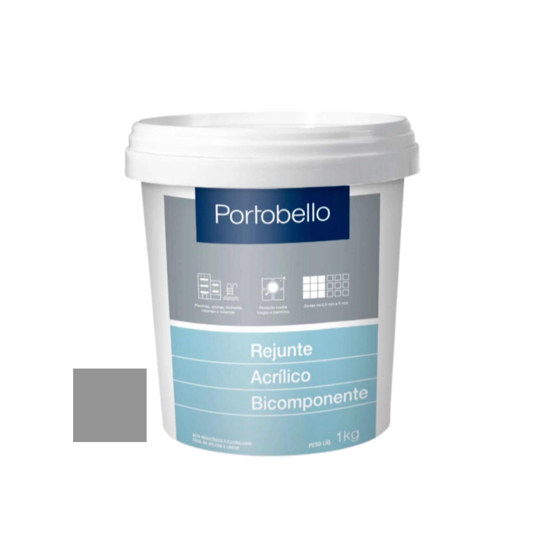 Rejunte Acrílico Cinza Ártico 1kg Portobello