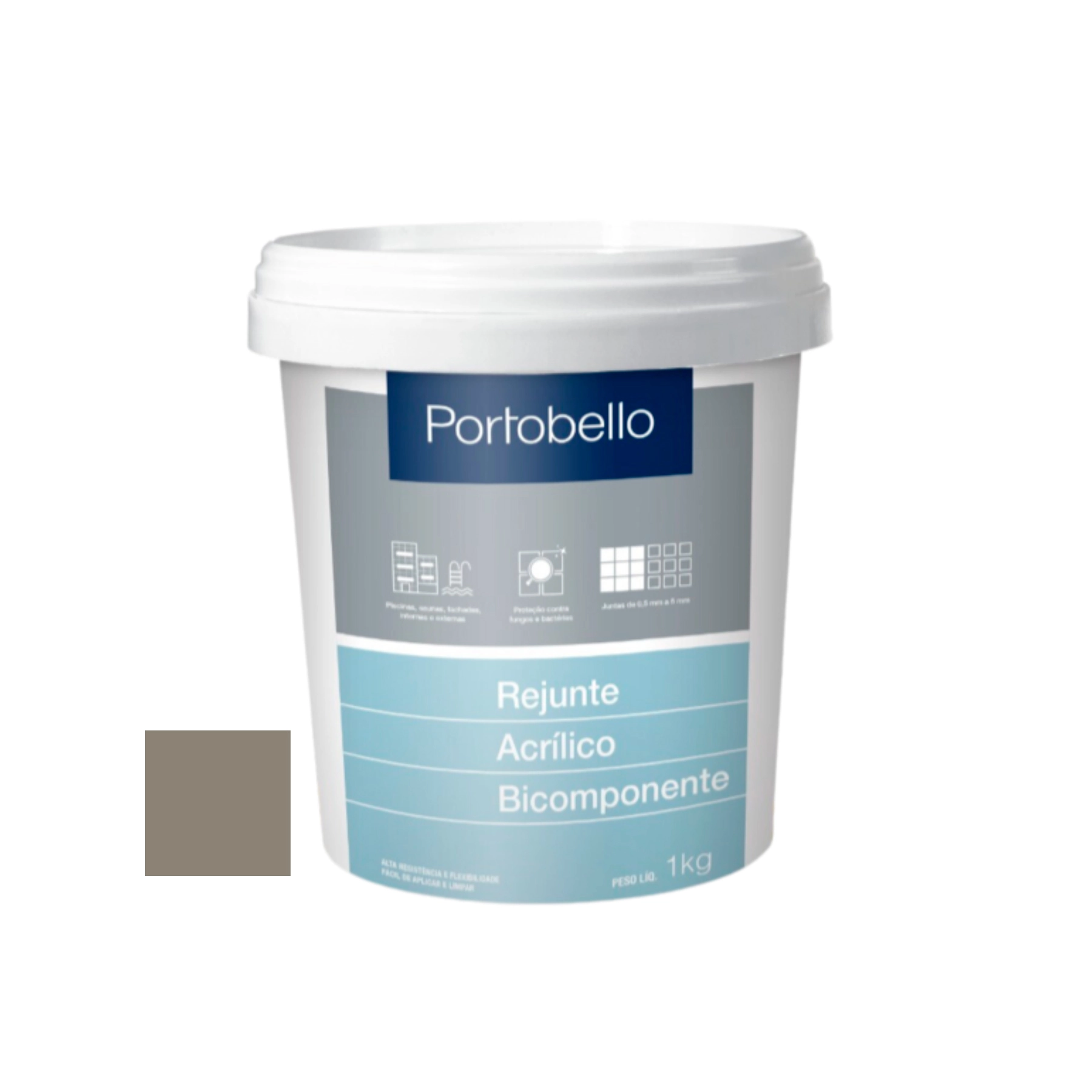 Rejunte Acrílico Grafite 1kg Portobello