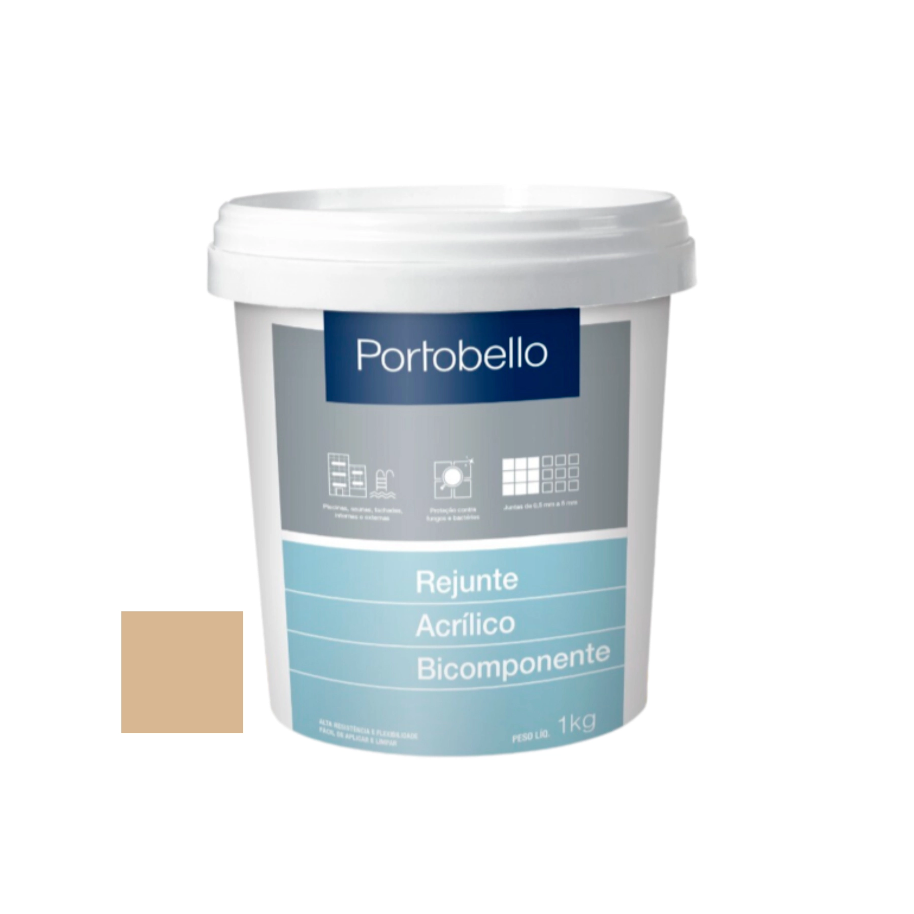 Rejunte Acrílico Caqui 1kg Portobello