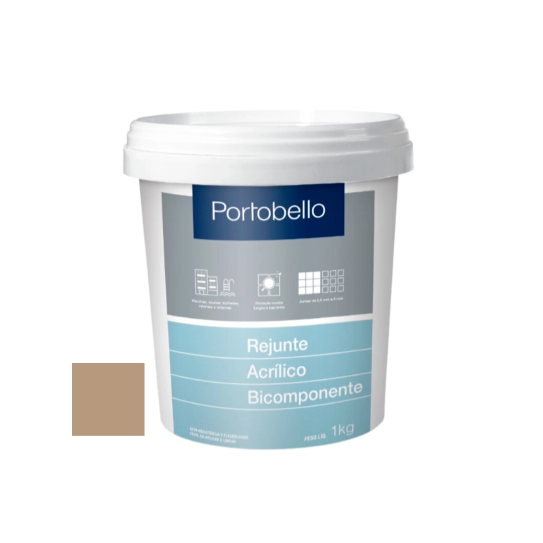Rejunte Acrílico Conhaque 1kg Portobello