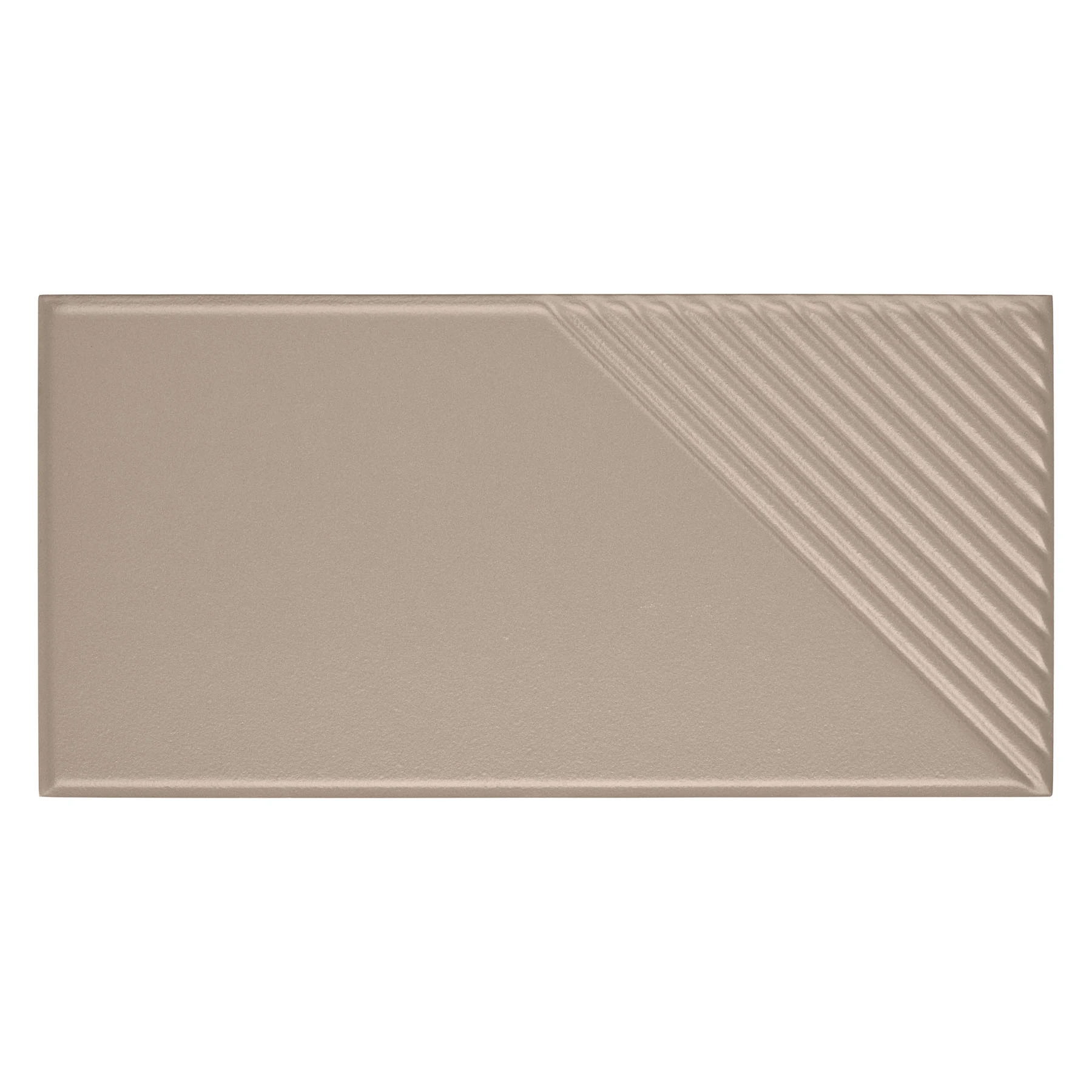 Revestimento de Parede Interno Monocolor Acetinado 10x20cm Borda Arredondada Supreme Almond Portobello