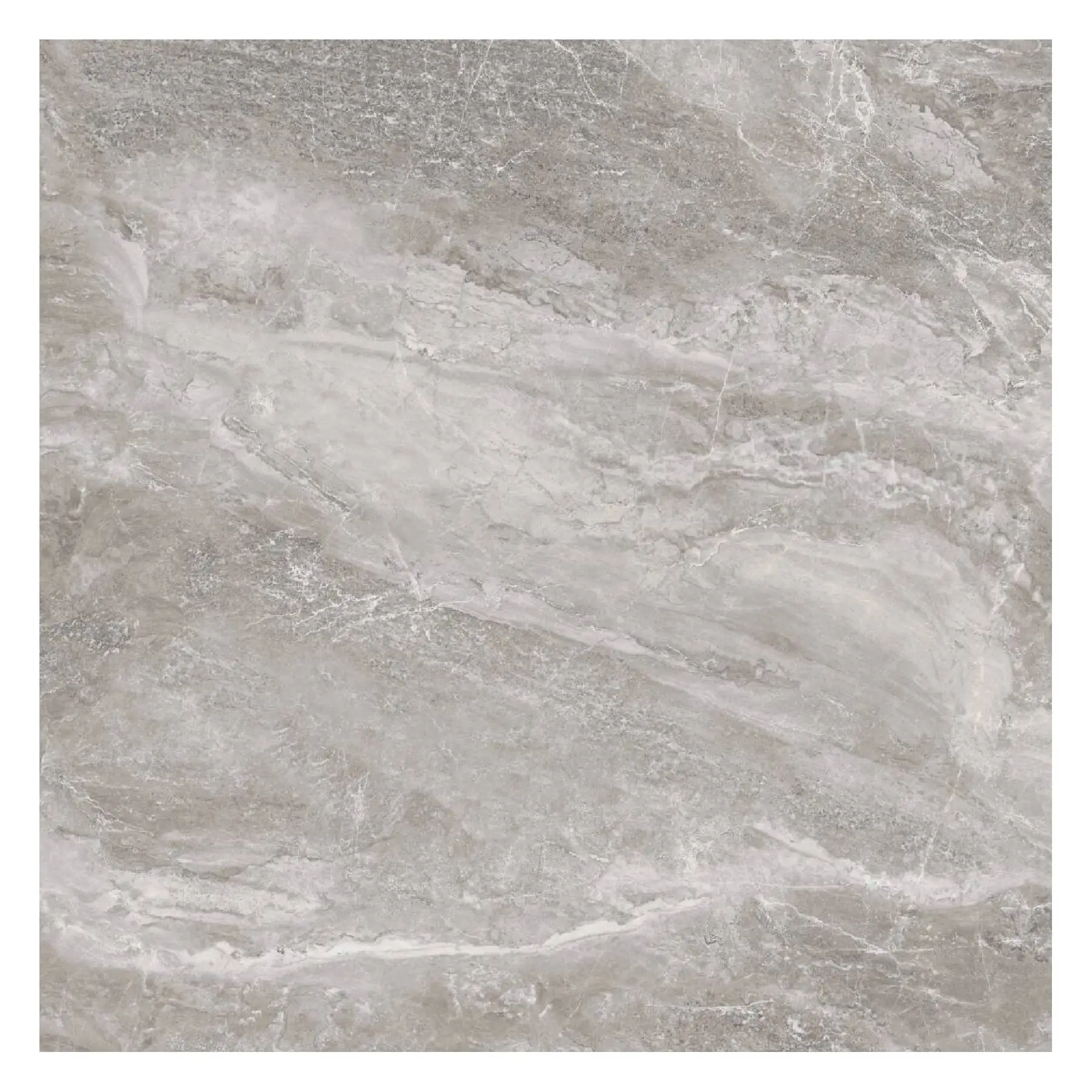 Porcelanato Marmorizado Polido Borda Reta Interno 90x90cm Storm Gray Portobello