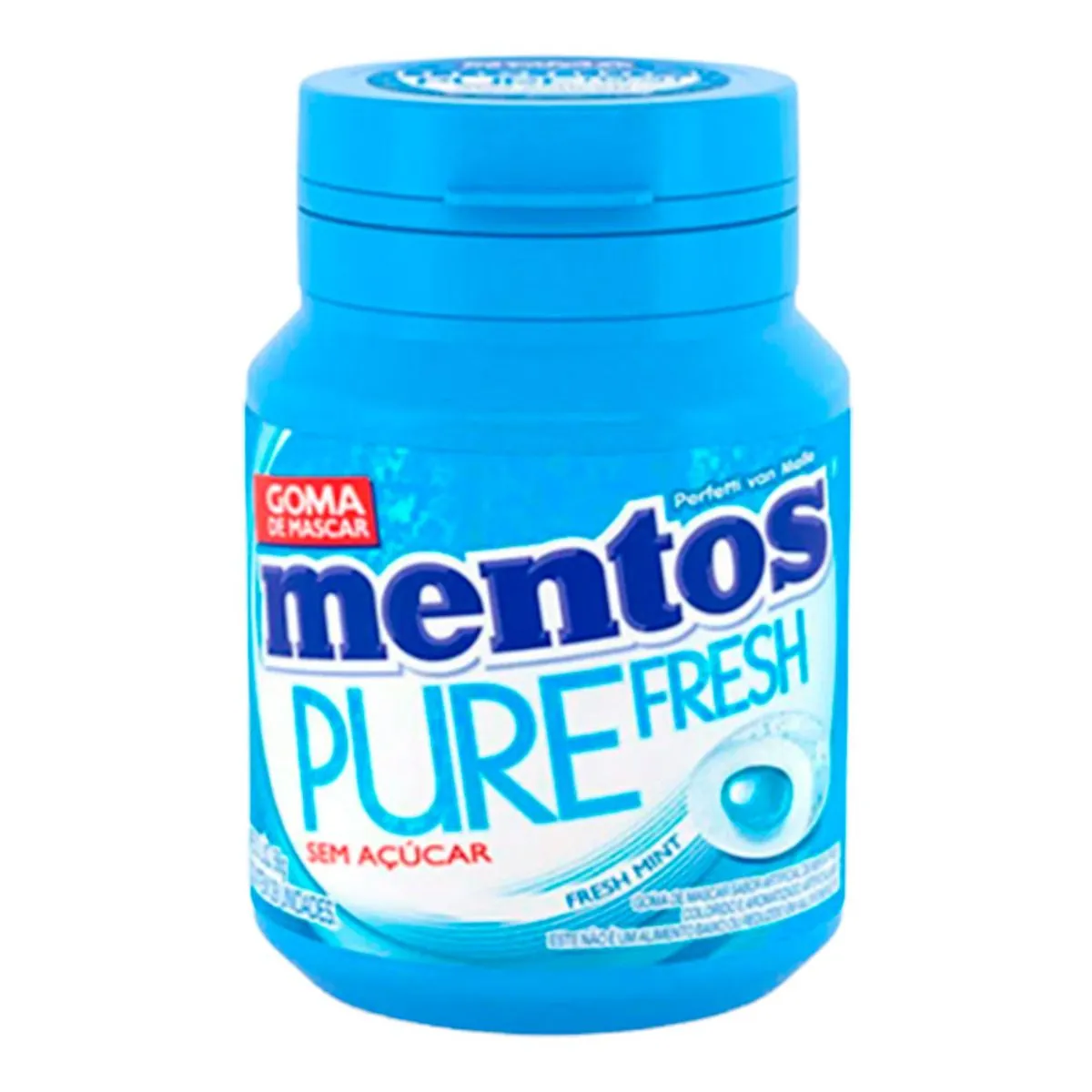 Goma de Mascar sem Açúcar Menta Mentos Fresh Mint 56g