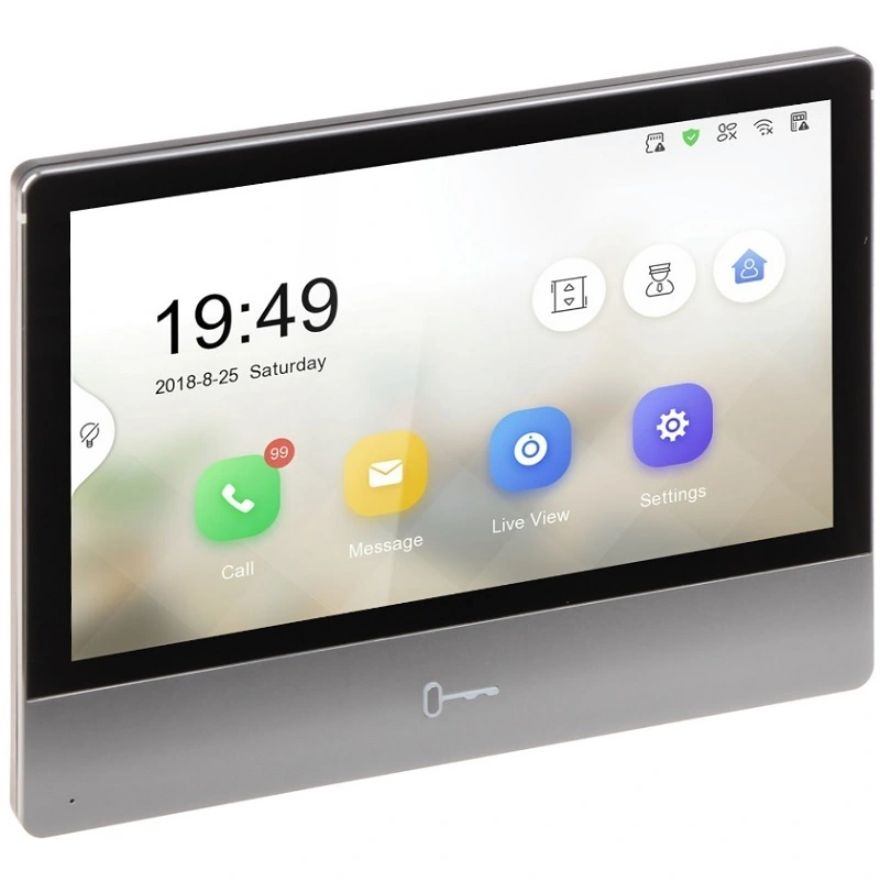 Monitor Interfone Hikvision Ds-kh8350-wte1 Ip Touch 7pol