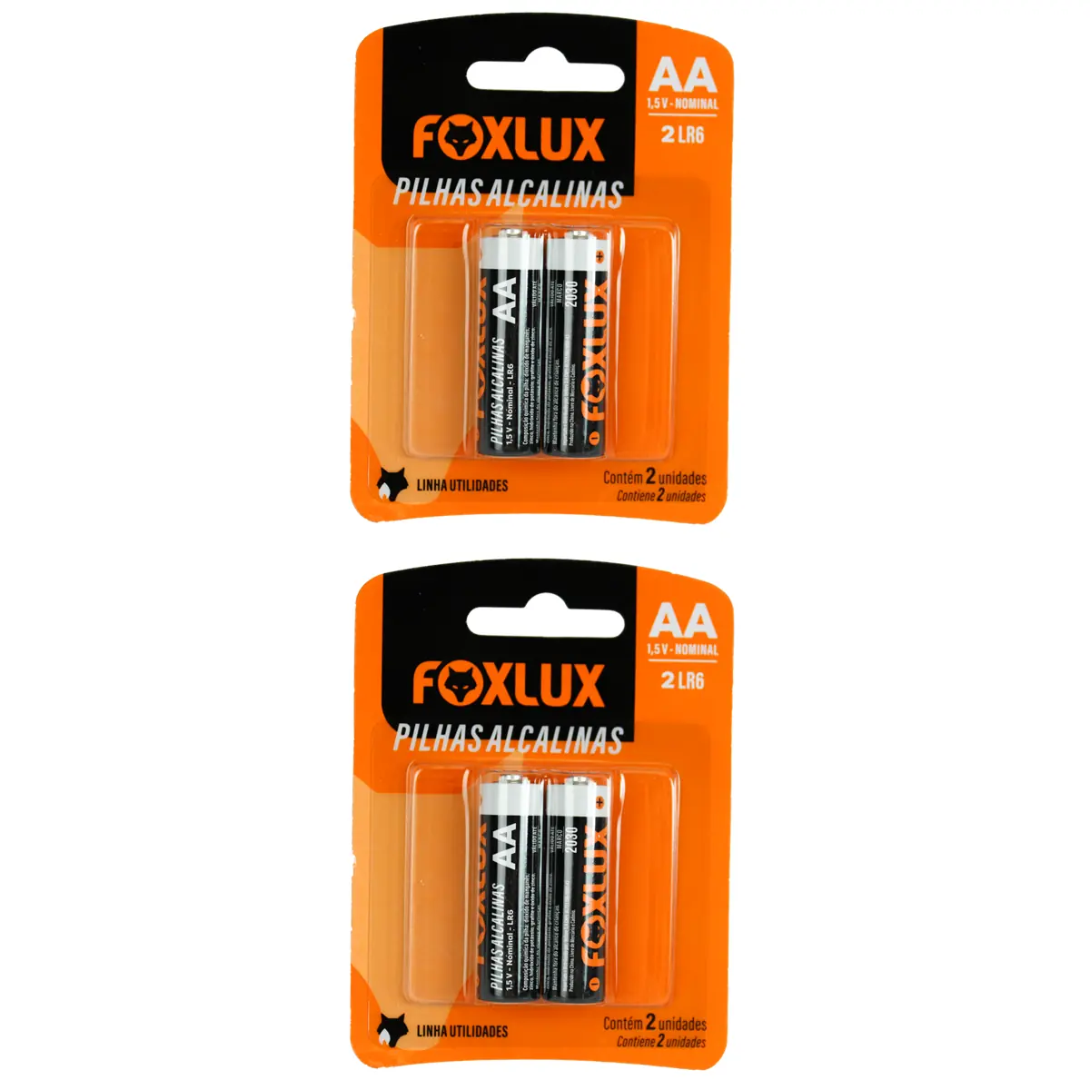 Kit 4 Pilha Alcalina Foxlux Pequena Aa