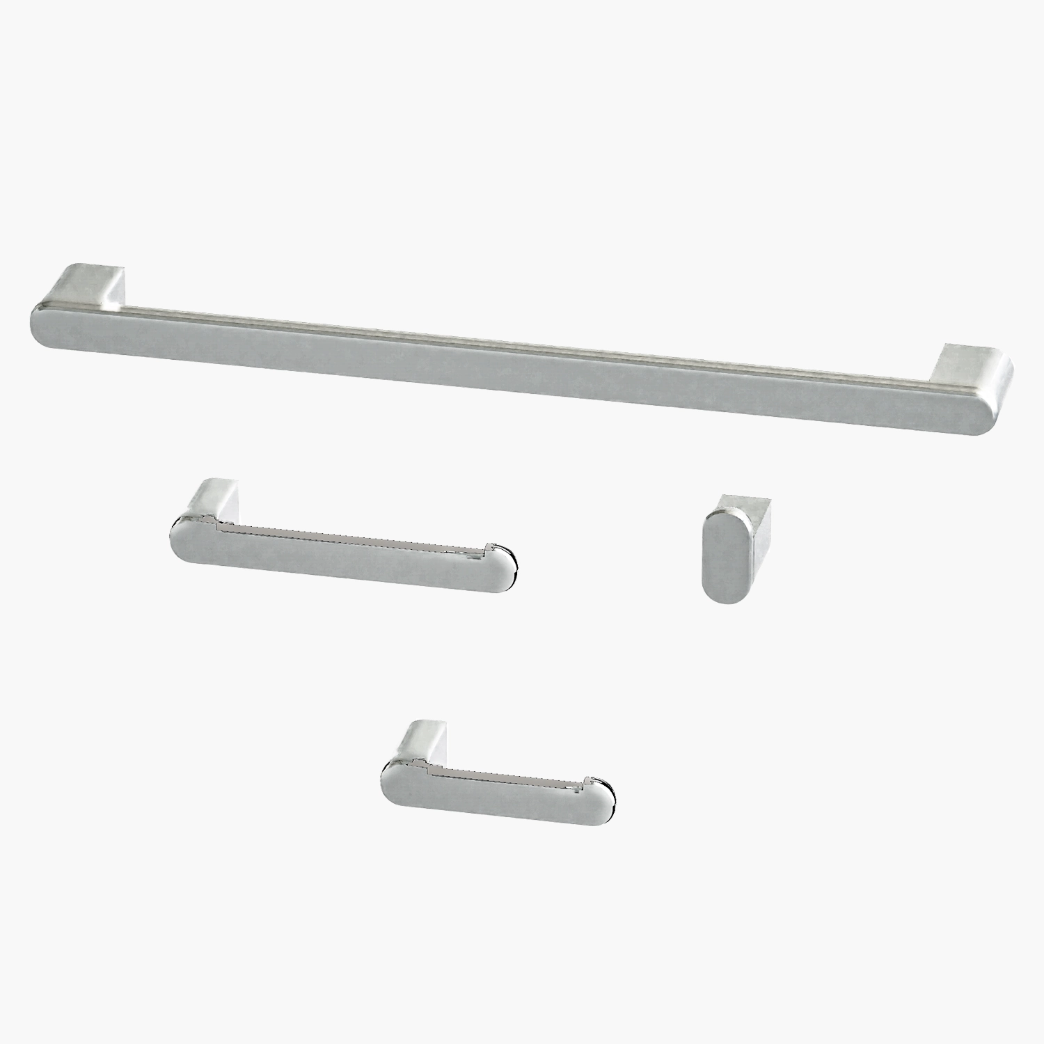 Ac-rd-sg-c - Acessorios De Banheiro- Kit Completo Em Metal - Round Cromado