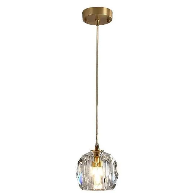 Pendente Cristal Metal Dourado 1g9 10cm