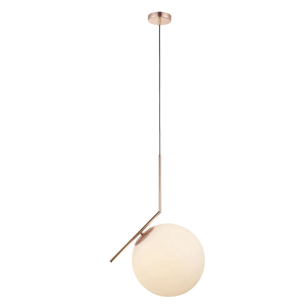Pendente Ball Rose Gold 40cm 1e27 Pe-047/1.30 Mais Luz
