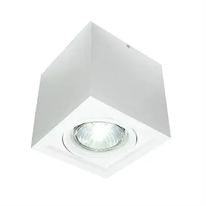 Plafon Par20 Simples Quadrado Branco Texturizado