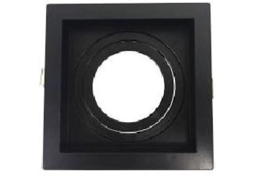 Embutido Par20 Simples Recuado Preto 17x17cm