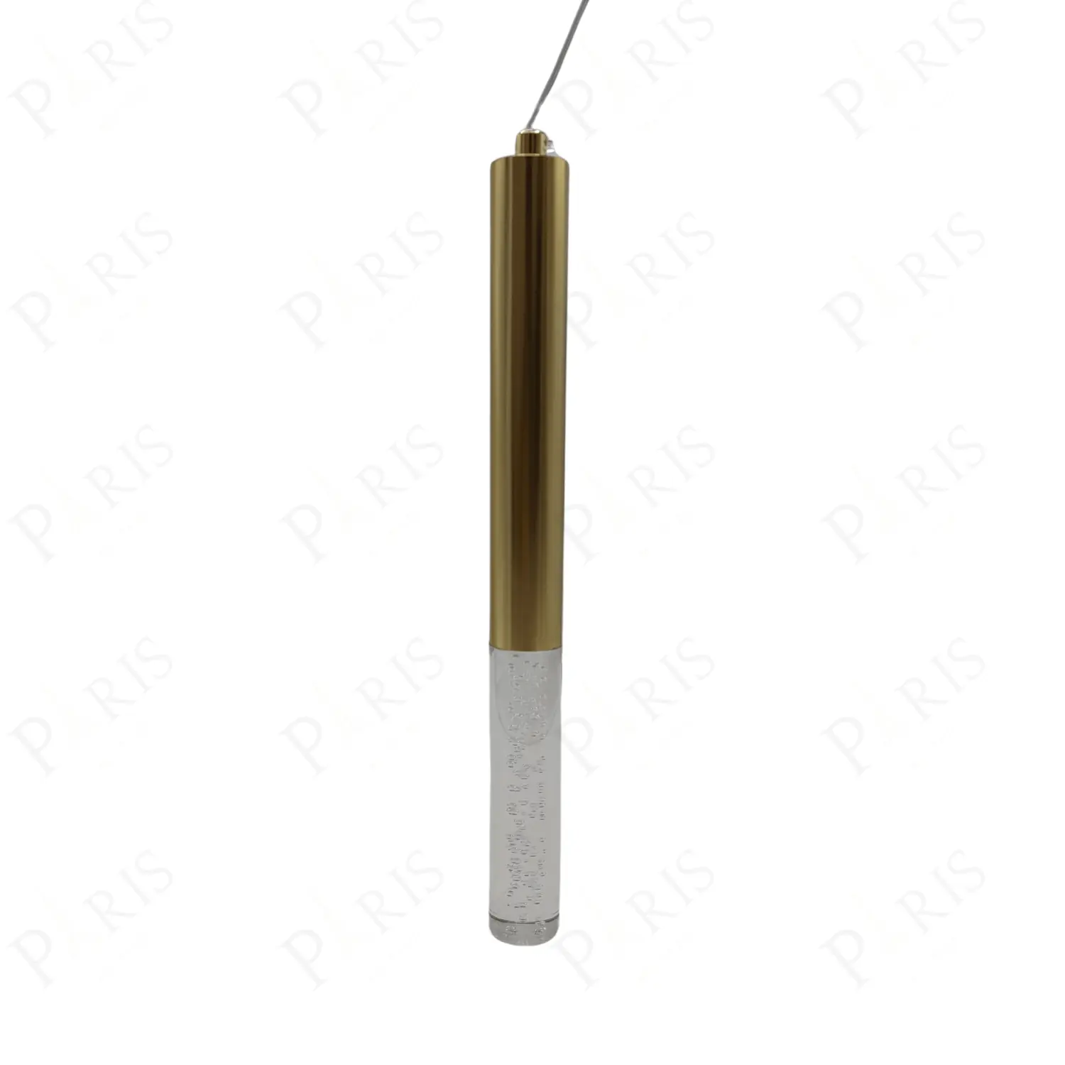 Pendente Tubo Dourado Acrílico 30cm Led 5w 3200k Bivolt