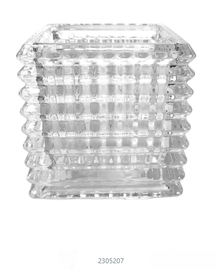 2305207 Vaso De Vidro Decorativo 12x12x12cm