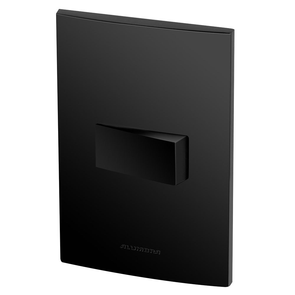 Conjunto 1 Interruptor Simples - Inova Preto Fosco - Apf03