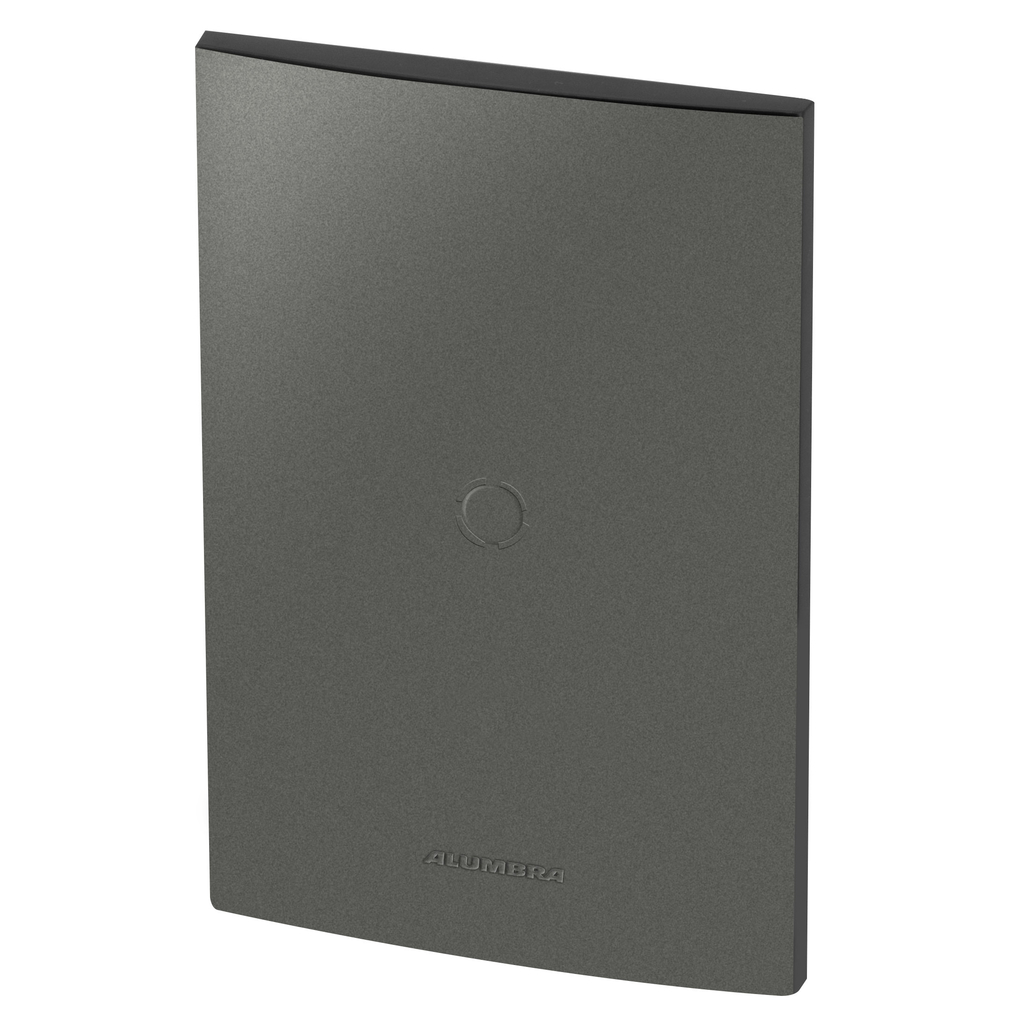Placa Cega / Pré Corte Saída De Fio + Suporte 4x2 - Inova Grafite - 85479