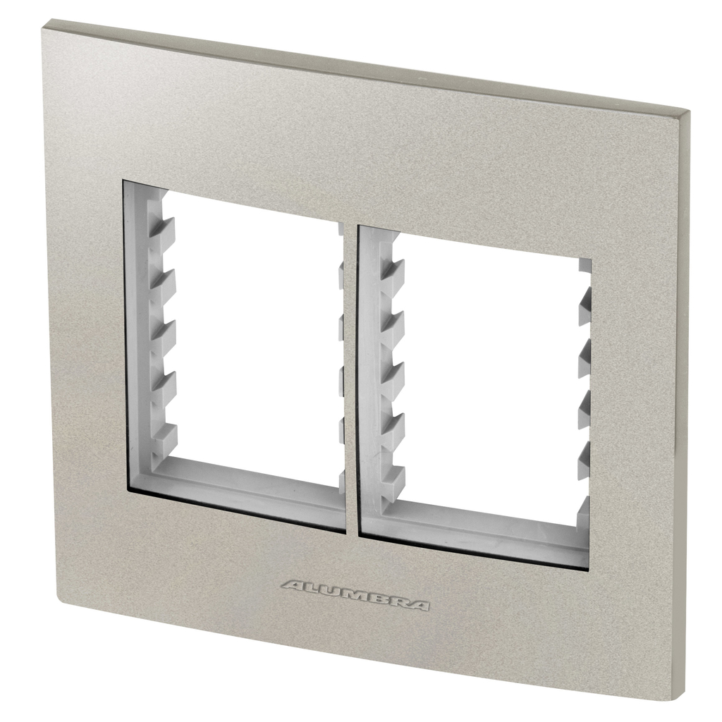 Placa 6 Módulos + Suporte 4x4 - Inova Titanium - 85582