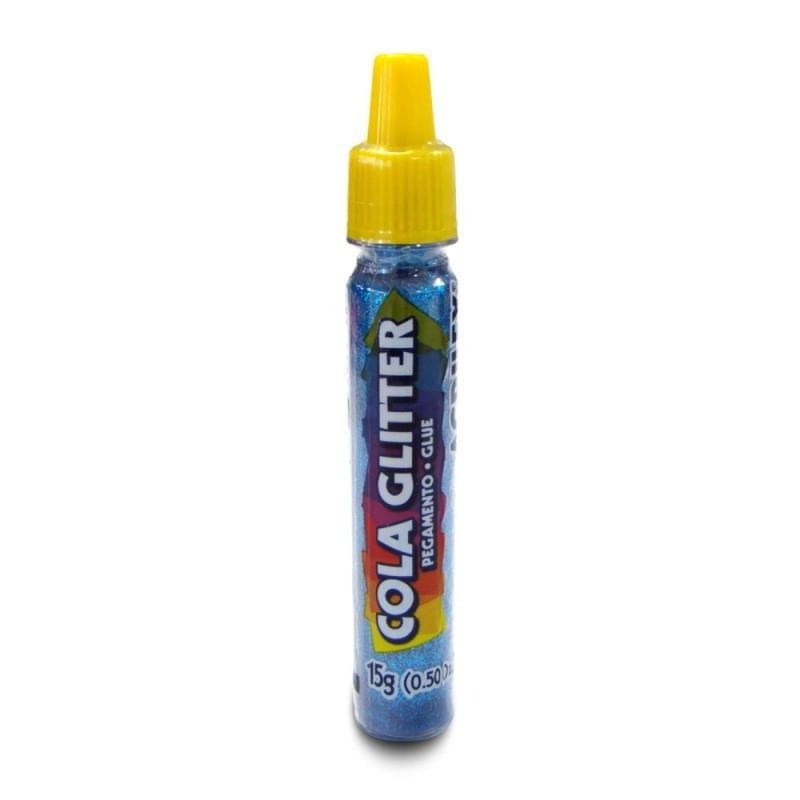 Cola Glitter Azul 15g