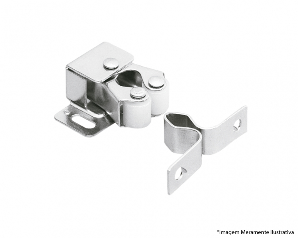 Fecho Rolete Duplo Soprano Zinco Branco 0006.13. C-10pcs