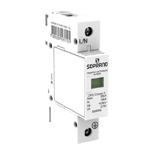 Dispositivo Dps 20ka 1p Classe Ii E Iii 175v A 275v Soprano - Unico