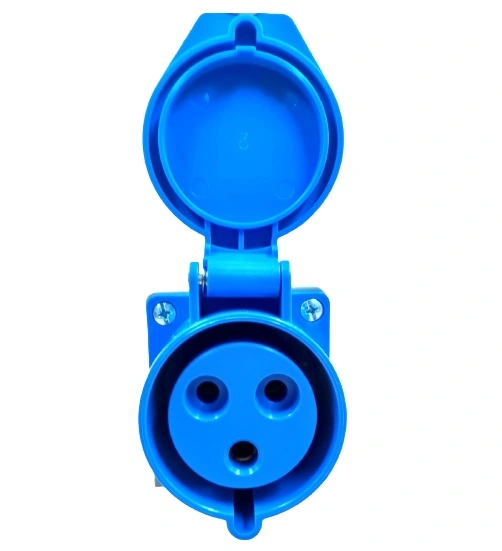 Tomada Ind.sobrepor 2p T 32a 240v Az 6h Soprano Ref: Tss 3206 Cod: 05169.3206.44