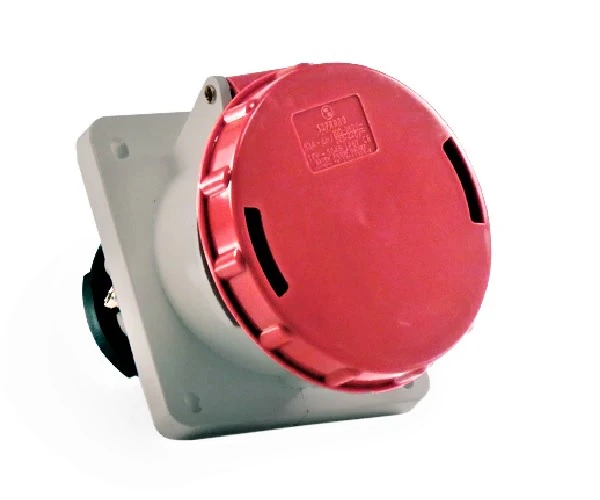 Tomada Industrial Embutir Ip67 63a 3p+t 380/440vca Vermelho 6h Tep-4546