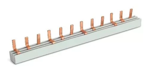 Barramento Pente 12 Polos 63a Trifasico 21cm Soprano