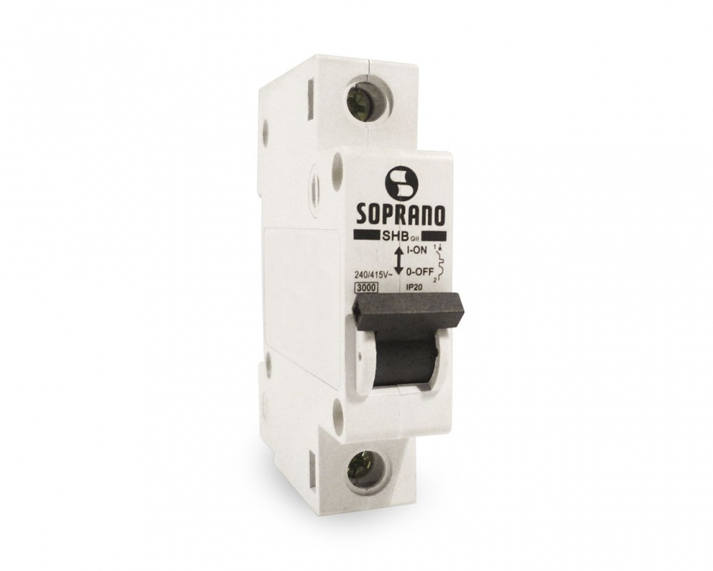 Disjuntor Soprano Din Unipolar Curva C 20a