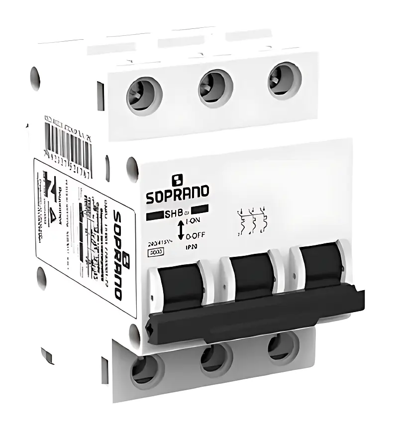 Disjuntor 3x 32a C 3ka Br Din Residencial Soprano Ref: Shb Gii 3p 32a Cod: 05121.0032.31