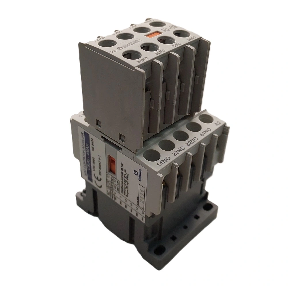 Contator Auxiliar Mini Csa8m 4na + 4nf Comando Em 24vca