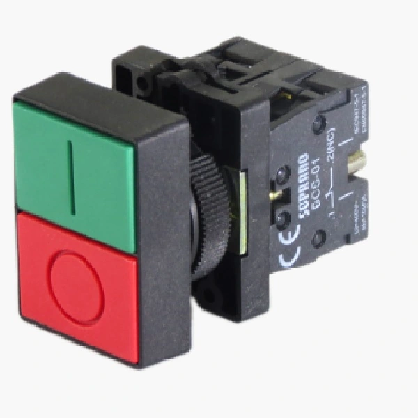 Botão Comando Duplo 1na+1nf Sem Iluminação